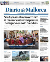 Portada de Diario de Mallorca (Espa&ntilde;a)