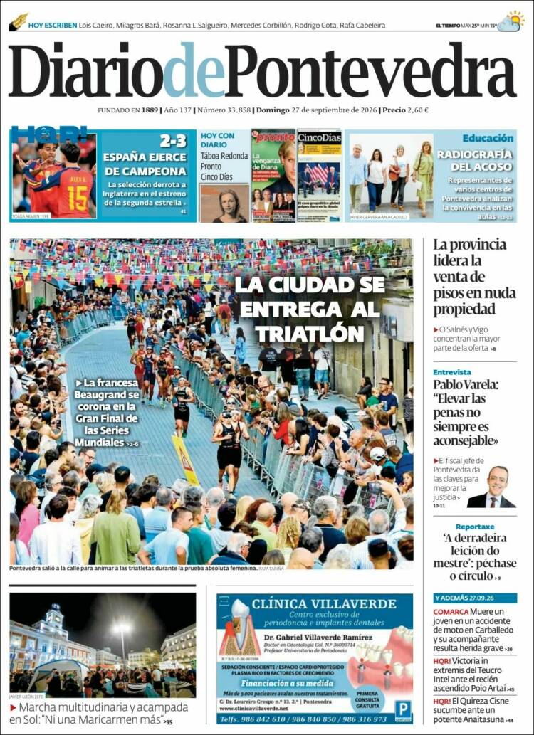 Portada de Diario de Pontevedra (Espa&ntilde;a)