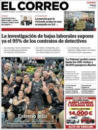 Portada de El Correo (Espa&ntilde;a)