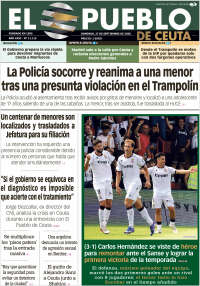 Portada de El Pueblo de Ceuta (Espa&ntilde;a)