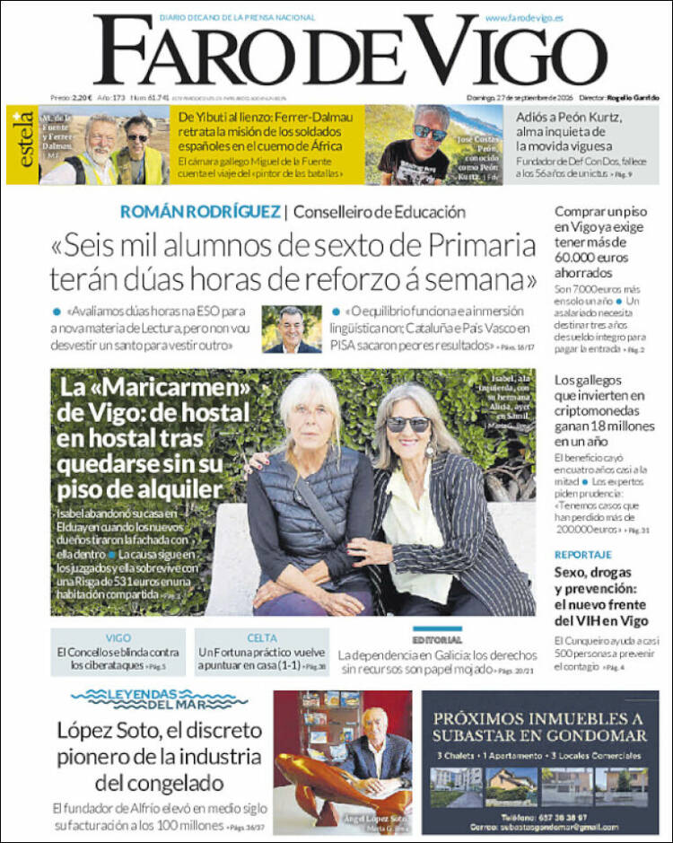 Portada de Faro de Vigo (Espa&ntilde;a)