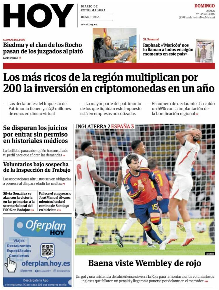 Portada de Hoy - Badajoz (Espa&ntilde;a)