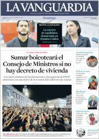 Portada de La Vanguardia (Espa&ntilde;a)