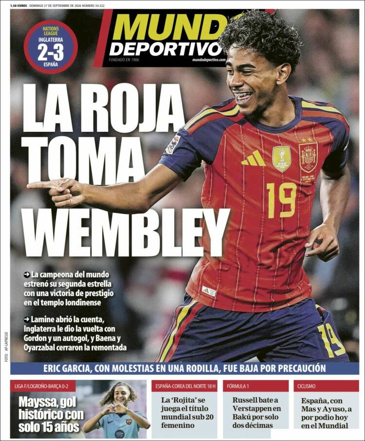 Portada de El Mundo Deportivo (Espa&ntilde;a)