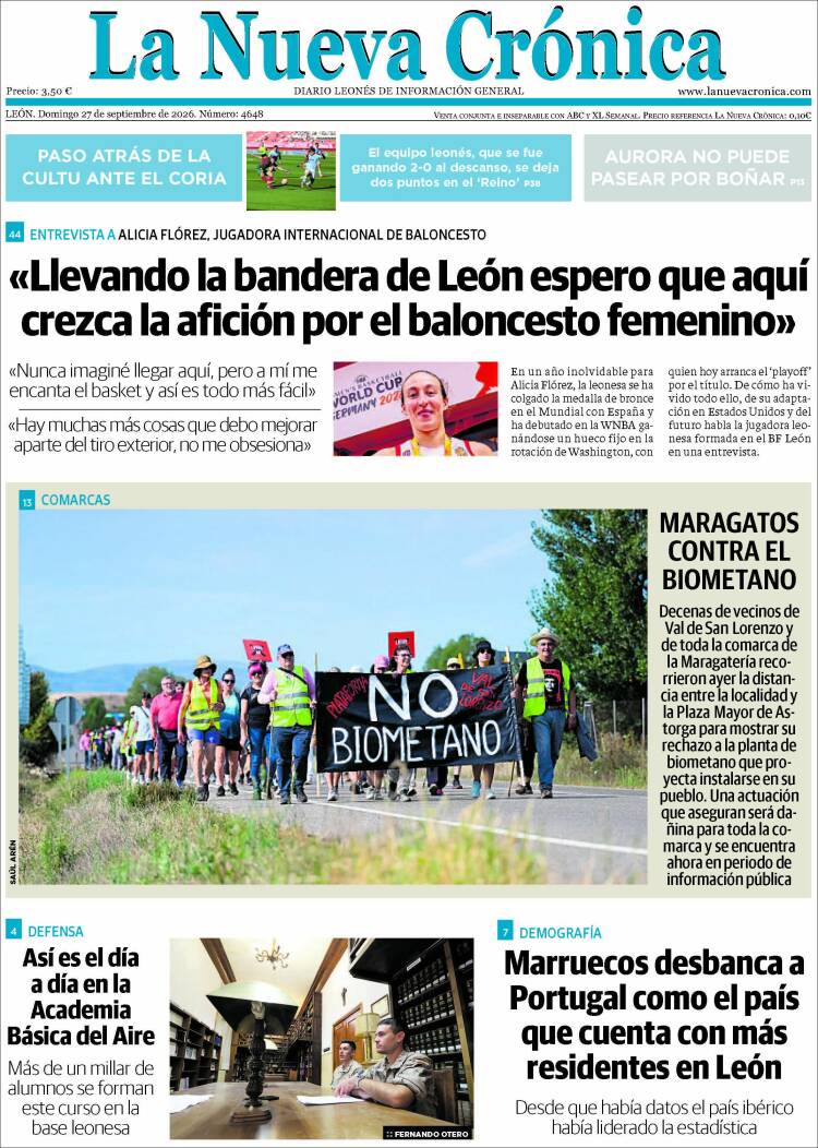 Portada de La Nueva Crónica (Espa&ntilde;a)