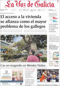 Portada de La Voz de Galicia (Espa&ntilde;a)