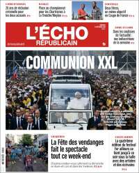 Portada de L'Echo Républicain (Francia)