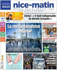 Portada de Nice-Matin (Francia)