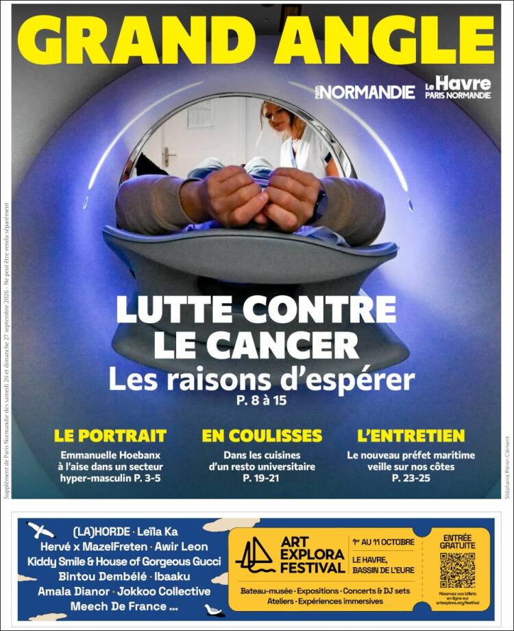Portada de Paris Normandie (Francia)