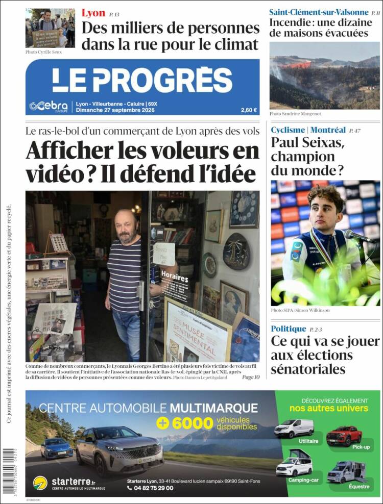 Portada de Progres de Fecamp (Francia)