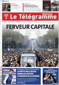 Portada de Télégramme (Francia)