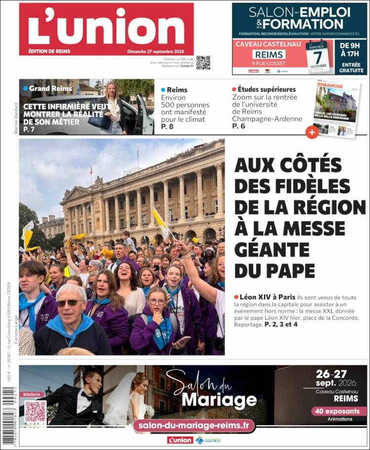 Portada de L'Union (Francia)