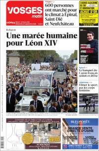 Portada de Vosges Matin (Francia)