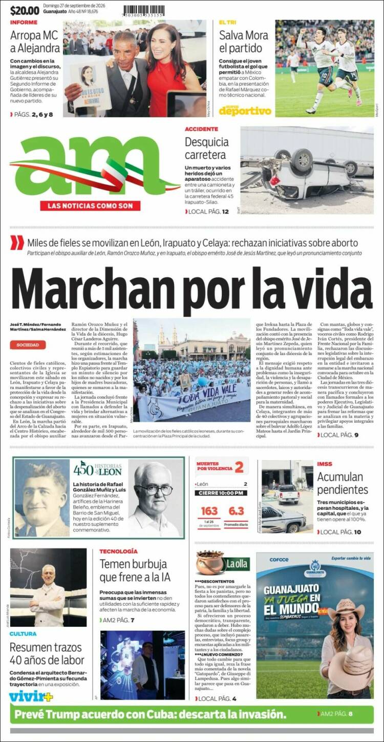 Portada de Al Día A.M. (M&eacute;xico)