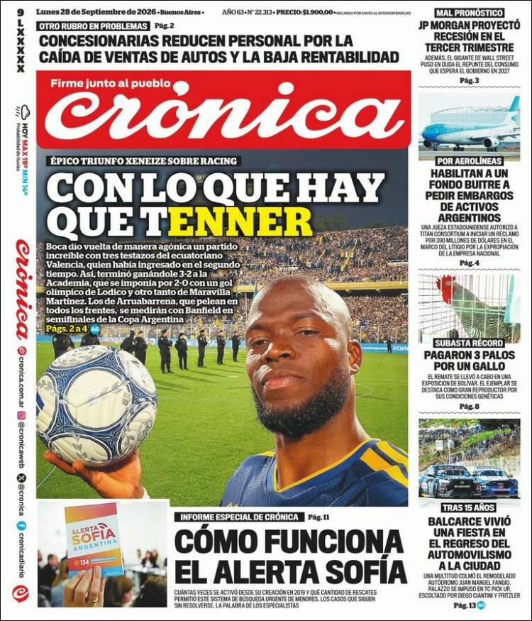 Portada de La Voz del Chaco (Argentina)