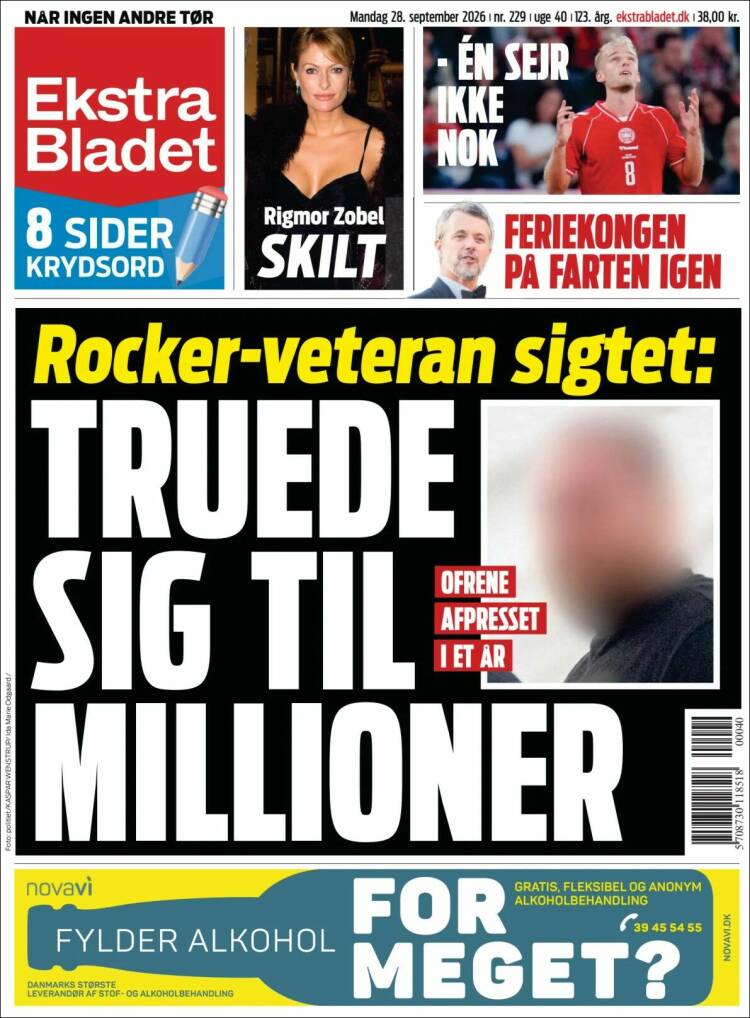 Portada de Ekstra Bladet (Dinamarca)