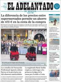 Portada de El Adelantado de Segovia (Espa&ntilde;a)