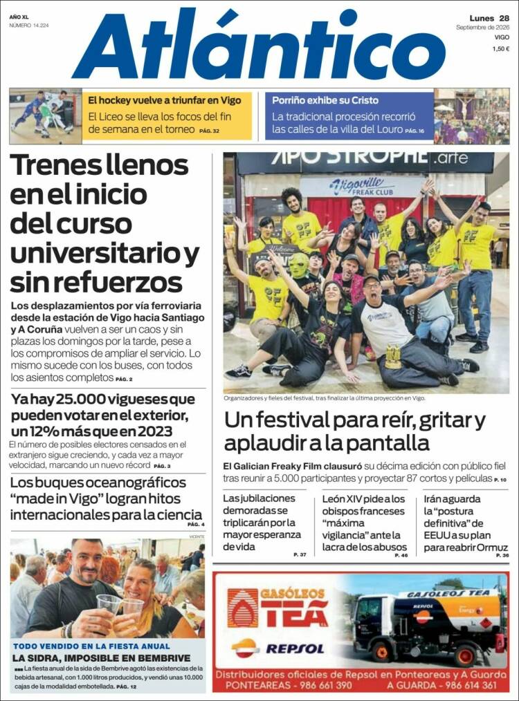 Portada de Atlántico Diario (Espa&ntilde;a)