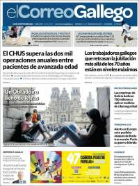 Portada de El Correo Gallego (Espa&ntilde;a)