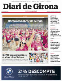 Portada de Diari de Girona (Espa&ntilde;a)