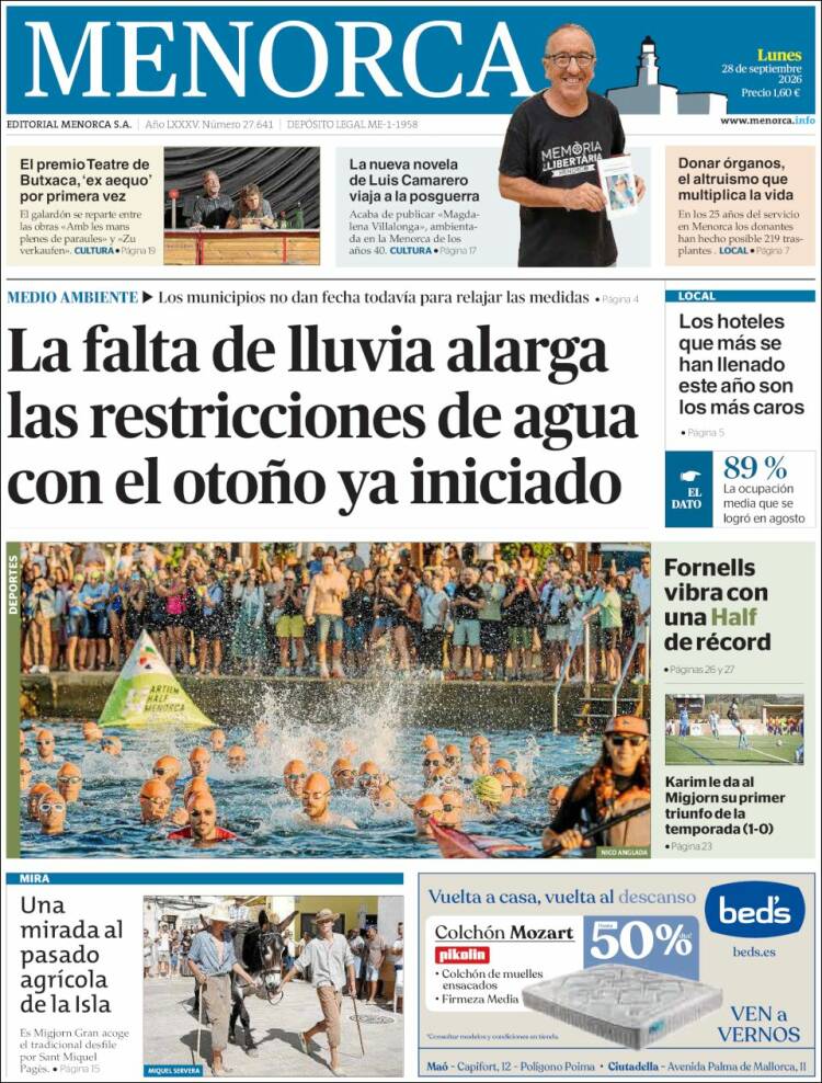 Portada de Menorca - Diario Insular (Espa&ntilde;a)