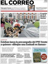 Portada de El Correo (Spain)