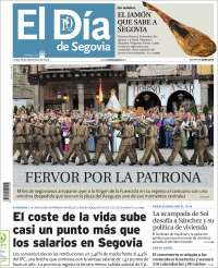 Portada de El Día de Segovia (Espa&ntilde;a)