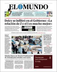 Portada de El Mundo (Spain)