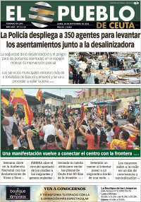 Portada de El Pueblo de Ceuta (Espa&ntilde;a)