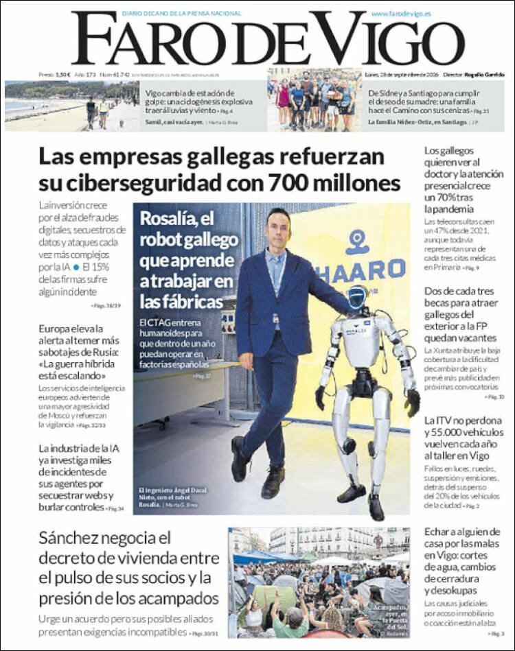 Portada de Faro de Vigo (Espa&ntilde;a)