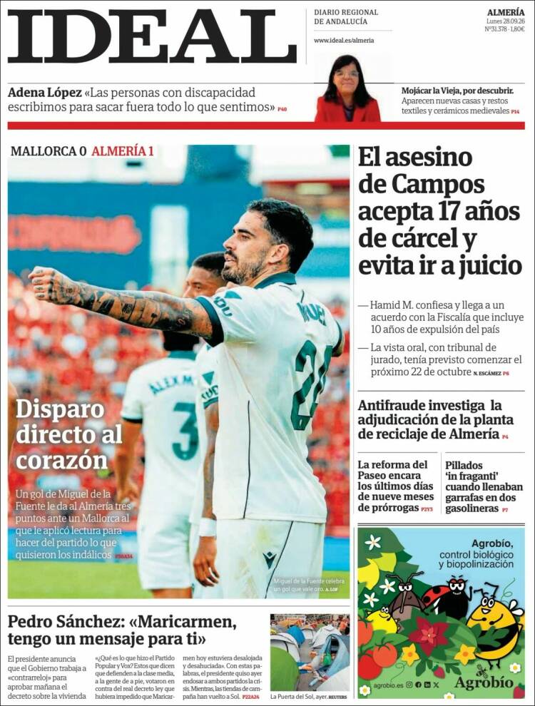 Portada de Ideal Almeria (Espa&ntilde;a)