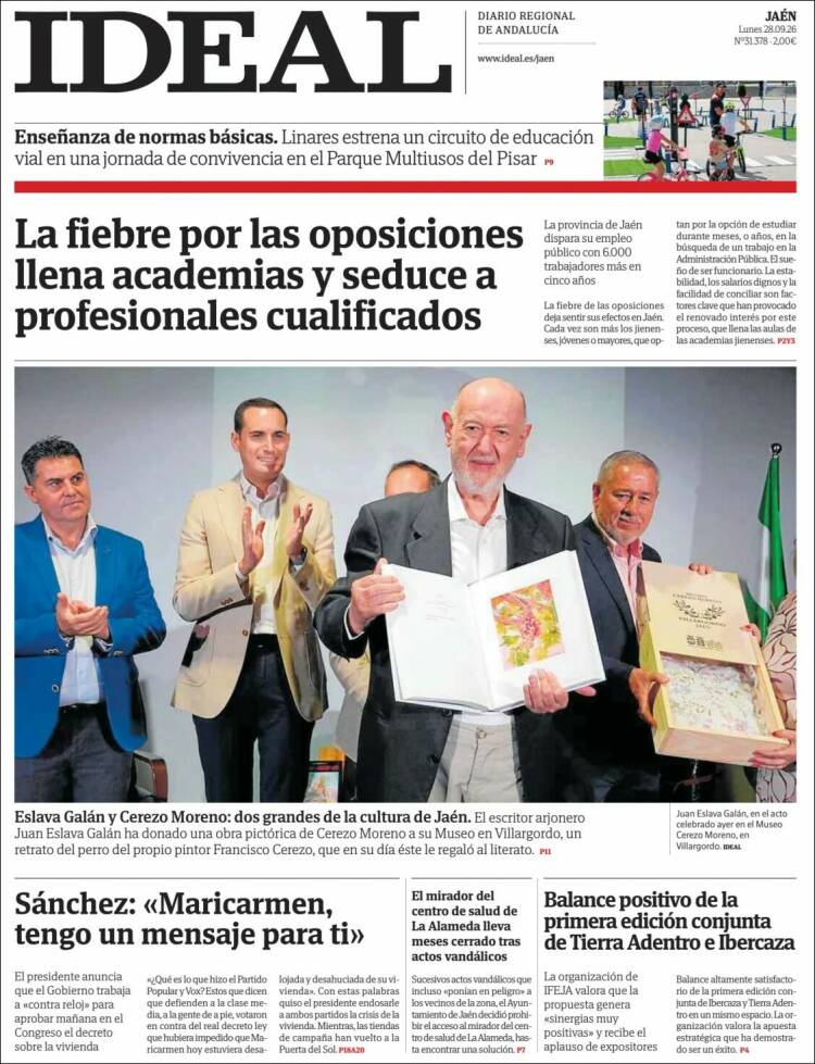 Portada de El Ideal de Jaén (Espa&ntilde;a)