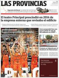 Portada de Las Provincias (Spain)