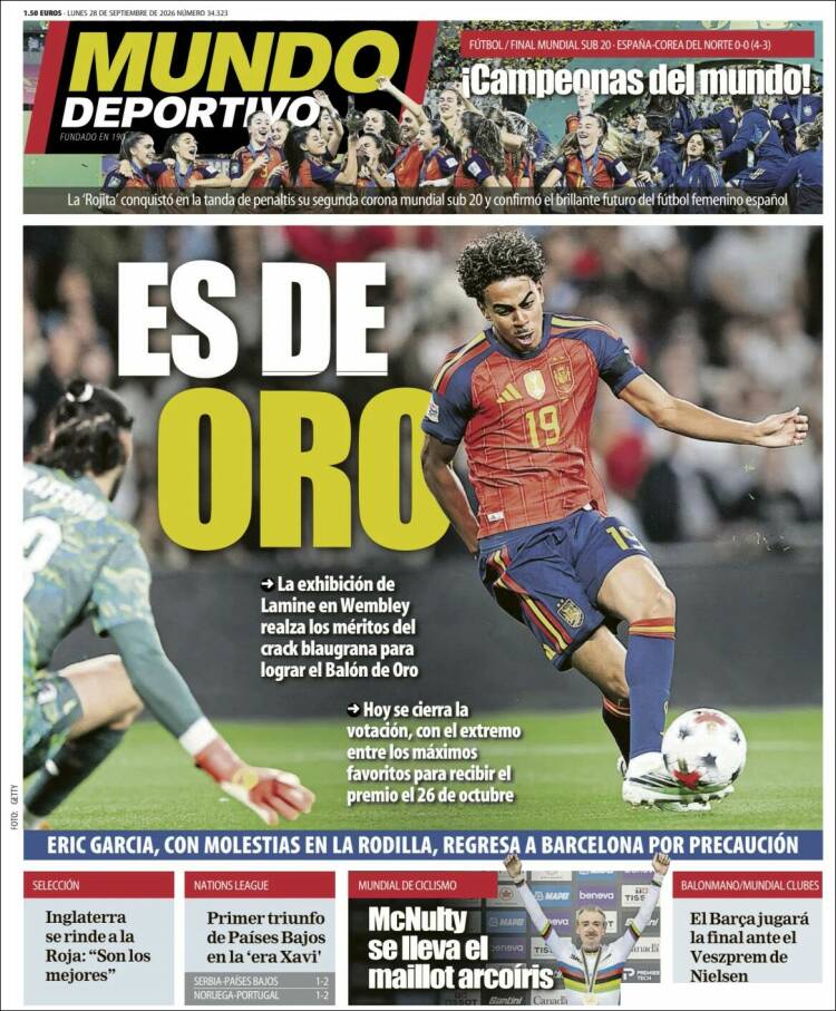 Portada de El Mundo Deportivo (Espa&ntilde;a)