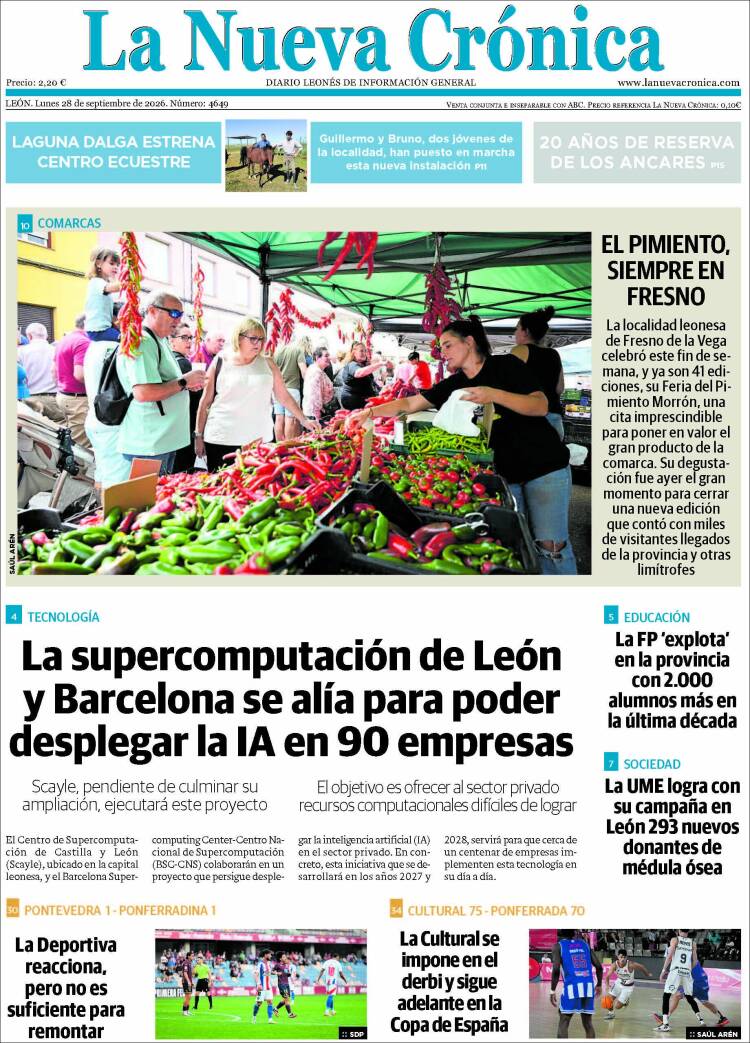 Portada de La Nueva Crónica (Espa&ntilde;a)