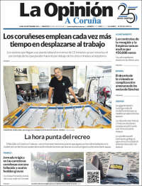 Portada de La Opinión de A Coruña (Espa&ntilde;a)