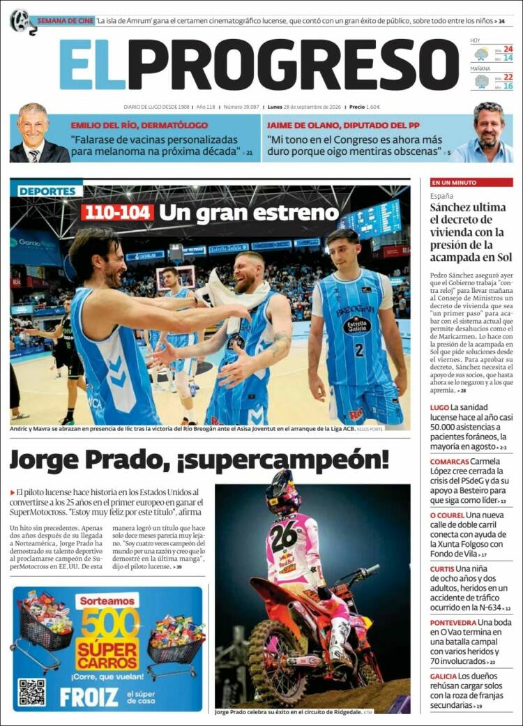 Portada de El Progreso (Espa&ntilde;a)