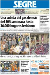 Portada de Segre  (Espa&ntilde;a)