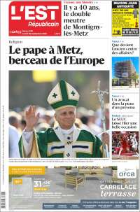 Portada de L'Est Republicain (Francia)
