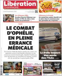 Portada de Libération Champagne (Francia)