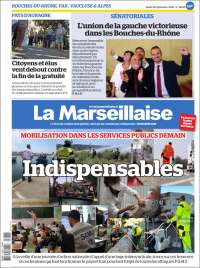 Portada de La Marseillaise (Francia)