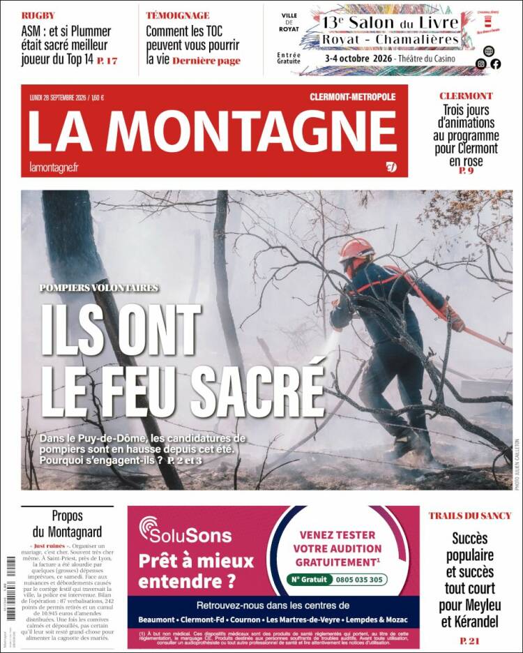 Portada de La Montagne (Francia)
