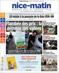 Portada de Nice-Matin (Francia)