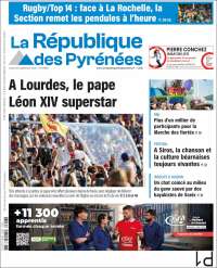 Portada de La République des Pyrénées (Francia)