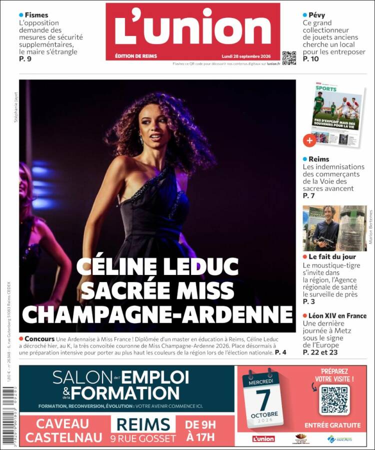 Portada de L'Union (Francia)
