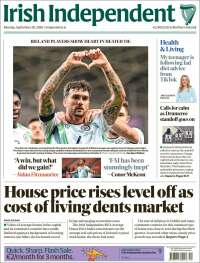 Portada de Irish Independent (Irlanda)