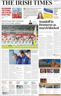 Portada de Irish Times (Irlanda)