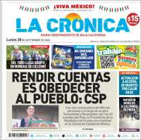 Portada de La Crónica de Baja California (Mexico)