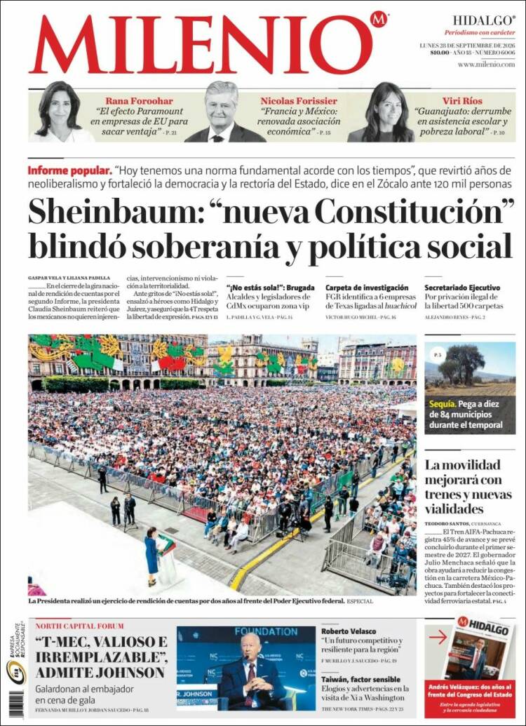 Portada de Milenio de Hidalgo (M&eacute;xico)