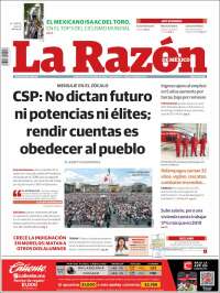 Portada de La Razón (Mexico)
